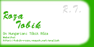 roza tobik business card